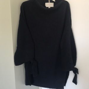 navy turtleneck sweater